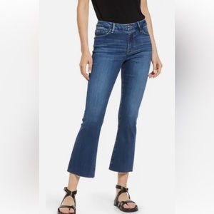 Frame le crop mini boot cut jeans medium denim wash